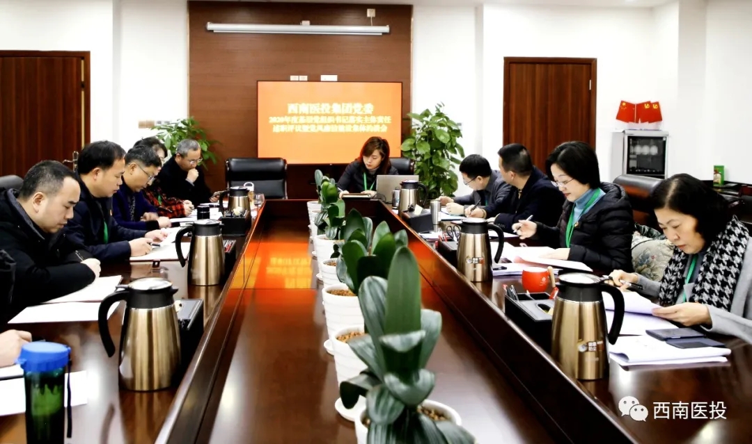 西南醫(yī)投集團黨委召開2020年度基層黨組織書記落實主體責任述職評議暨黨風廉潔建設集體約談會